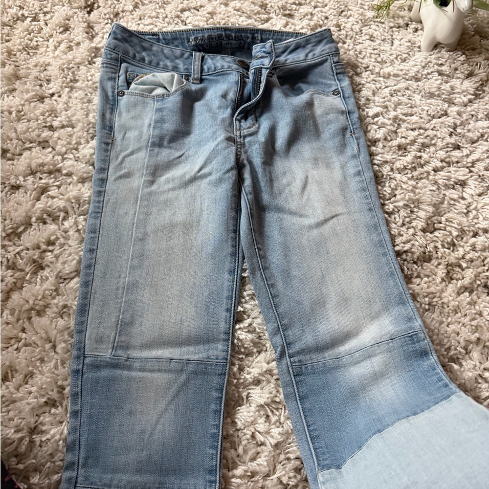 Trendy American Eagle, Patchwork Size 2 Skinny St… - image 5